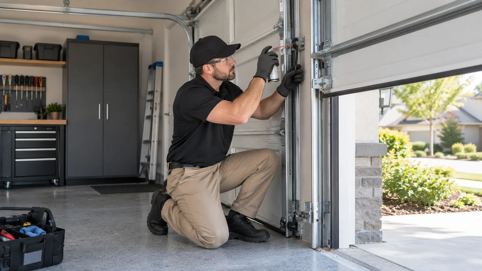 Garage door weather seal maintenance in Galveston TX
