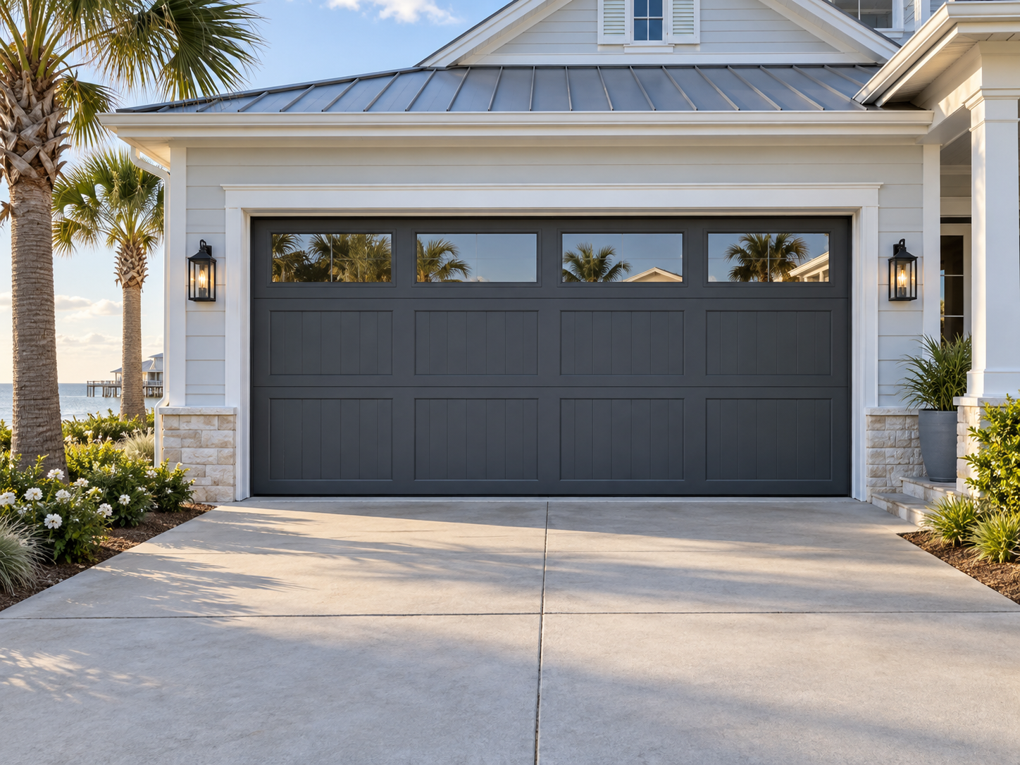 After garage door spring repair in Galveston TX