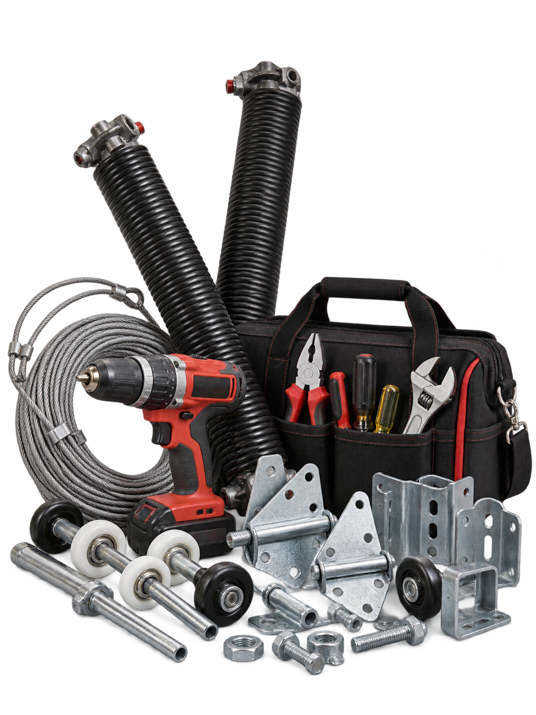 Garage door tools background