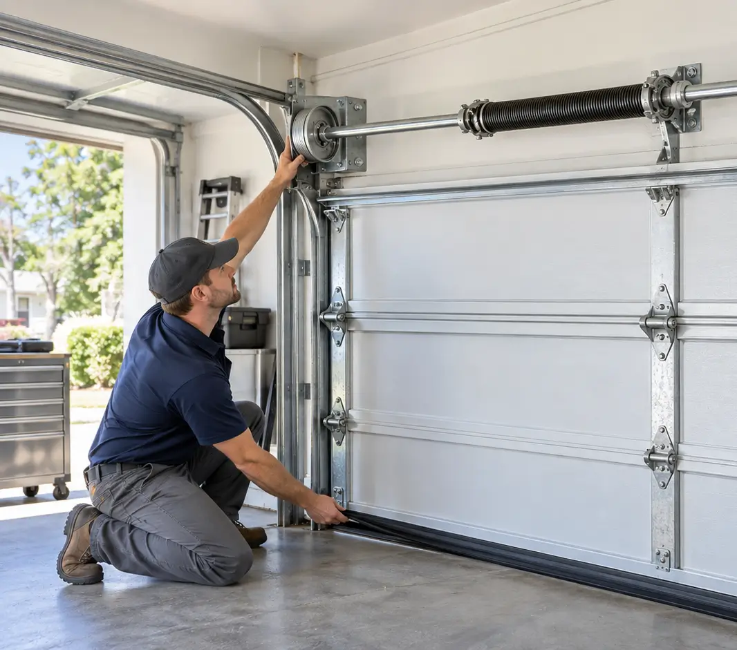 Garage door bottom seals drums and bearing plates in Galveston TX
