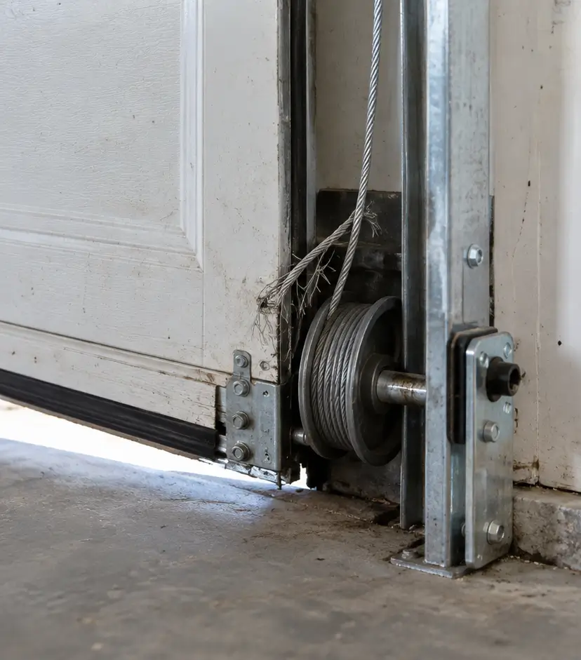 Before garage door cable repair in Galveston TX