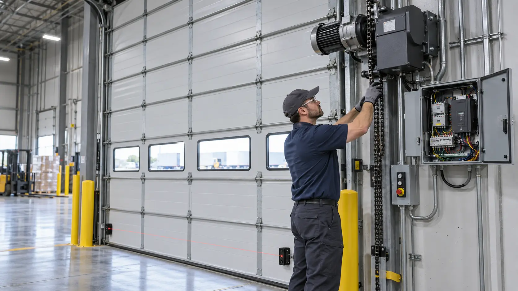 Commercial garage door opener and motor control service in Galveston TX