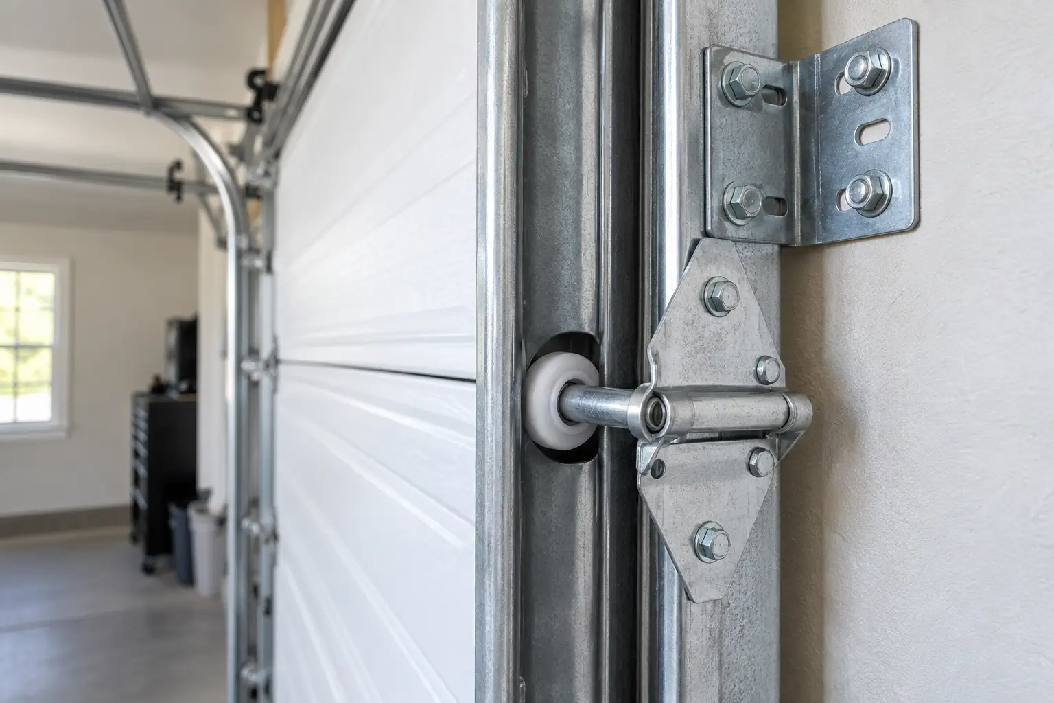 Garage door rollers hinges and track brackets in Galveston TX